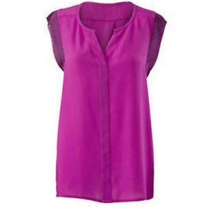 Cabi 5033 Campo Magenta Bougainville Blouse Top  M